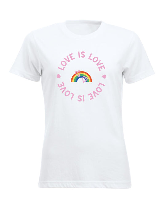 LOVE IS LOVE  - T-SKJORTE - dame